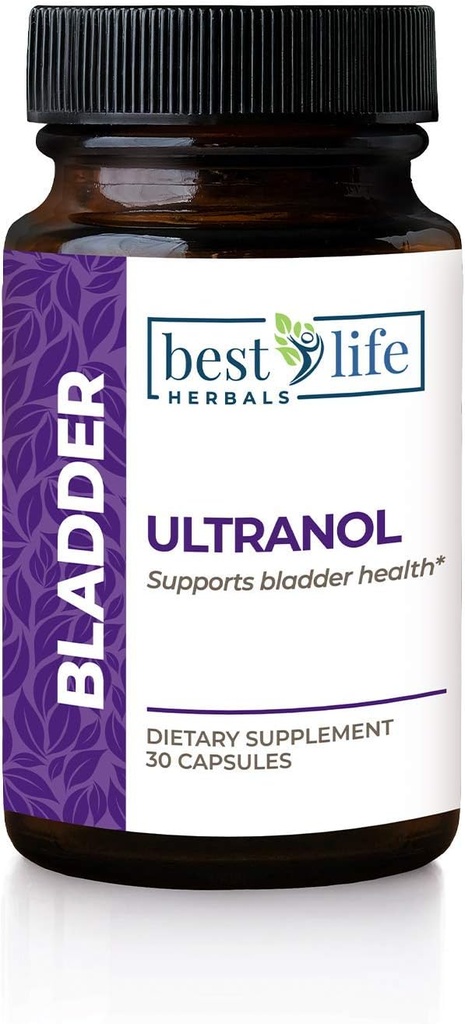 Ultranol Total Brege Support - Natural Cranberry Supplement for Urinary Health, Overaktiv Brege Control, Inkontinens - Reducerer lækager og haster - 1 flaske - 30 kapsler