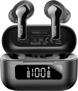 TOZO NC3 Hybrid Aktiv Støj Annullering Trådløse Earknopper med 6 Mics AI Clear Call Ear Bud 55H Playtime med LED Display 32 Preset EQs via APP Bluetooth 5.3 IPX8 Vandtæt i Ear hovedtelefoner