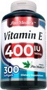 FITO MEDIC 'S Lab - Vitamin e - 400 IE, 300 Softgels of - Pure- Vitamin e Oil - til antioxidant Support - Vitamin e Kapsler - Ultra høj Absorption- Vitamina e.
