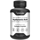 Naturalis Hyaluronsyre 200mg, 10x Bedre Absorption Ultra Lav Molekulær Vægt med Collagen, Biotin, Selenium & E-vitamin
