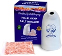 Keramisk himalayansk saltinhalator med himalayansk lyserød krystalsalt - fantastisk til allergi, Astma Relief, og andre åndedrætsforhold - håndholdt og transportable
