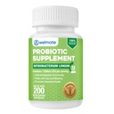 WELMATE Bifidobacterium - Probiotisk supplement - Understøtter Gut Health - immunforsvar - fordøjelsesmæssige enzymer - Gluten Free - Vegan - Mænd og kvinder Probiotiske - Værdi størrelse - 200 Tæl