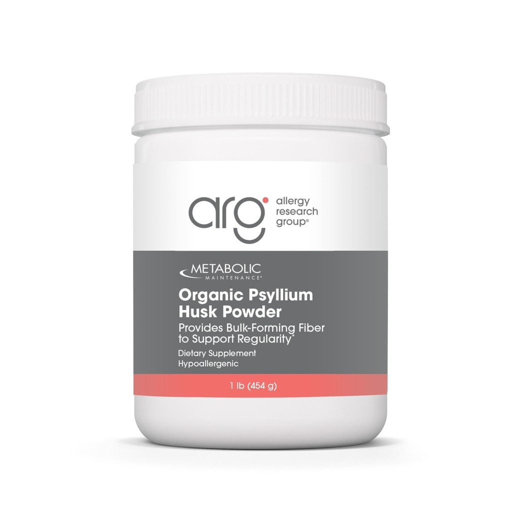 Metabolisk vedligeholdelse Organisk Psyllium Husk pulver - Unflavored Psyllium- Husk Bulk Opløselig Fiber supplement, Daglig støtte til fordøjelse, Gut Sundhed, Detox, Ingen Fyldere - 1 LB (150 Servere)