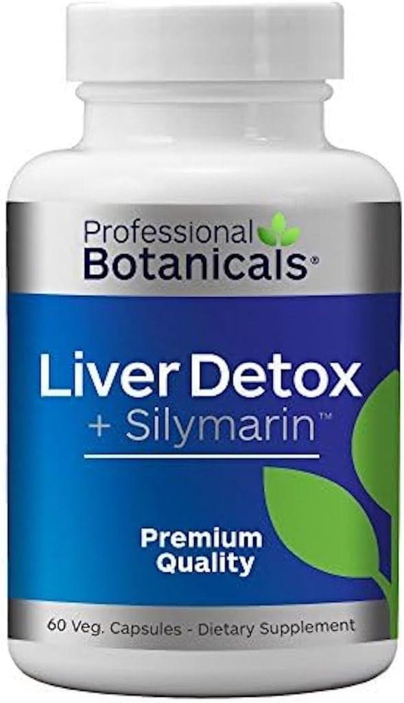 Lever Detox og Rense Supplement, Urte Lever Support Supplement med mælk tidsel frø ekstrakt, Silymarin 80%, Økologisk velsignet tidsel, Mælkebøtte Root, - 60 vegetariske kapsler