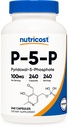 Nutricost P5P Vitamin B6 Supplement 100mg, 240 Kapsler (Pyridoxal- 5 - Phosphat) - Vegetarisk Friendly, Ikke-GMO, Gluten Free