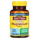 Nature Made Extra Strength Magnesium Oxide 400 mg, Kosttilskud til muskel, nerve- ben og hjerte støtte - 60 Softgels,
