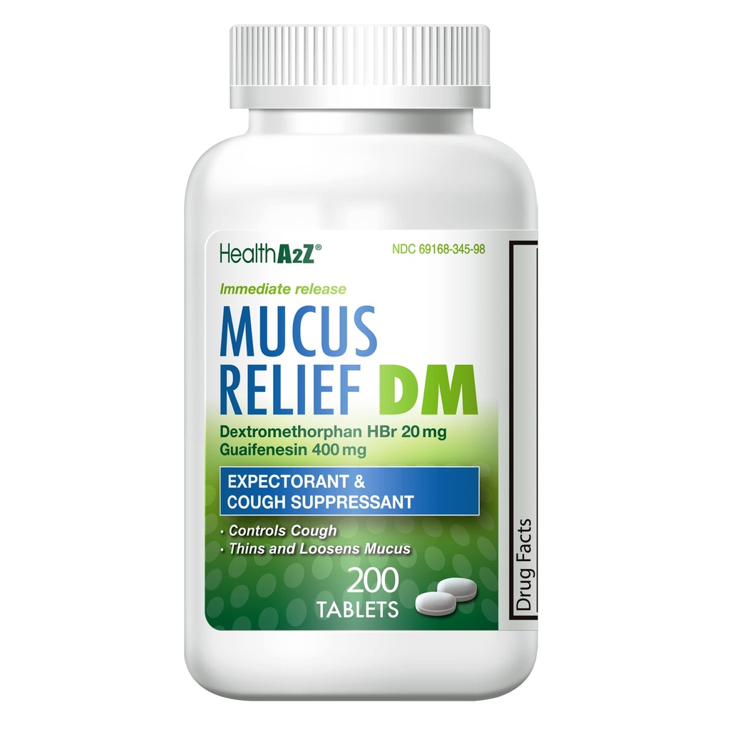 HealthA2Z ® Mucus Relief DM Note 124; Dextromethorphan HBr 20mg