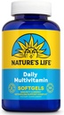 Nature 's Life Daily Multivitamin for mænd og kvinder - Komplet Multivitamin med jern - Daglig værdi af mest essentielle vitaminer og mineraler - Sund energi og immunforsvar - 60 Serv, 120 Softgels