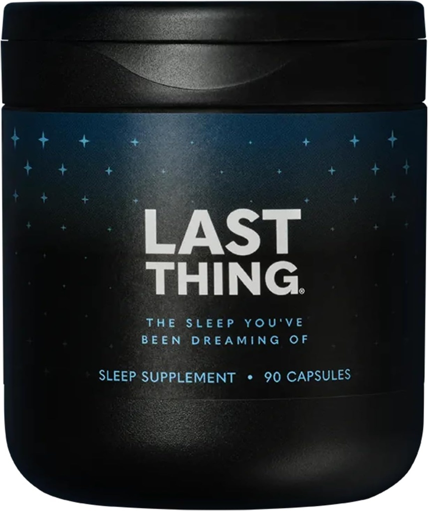 BODi Last Thing Complete Sleep Supplement with L-theanine, Ashwagandha, Magnesium Glycinate, Melatonin - Calming Night Time Stress Defense for Deep Restorative Sleep - 30 Day Supply (90 Capsules)