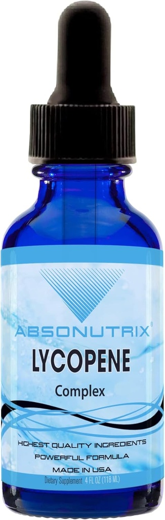 Absonutrix Lycopene Complex- 50 mg 4 Oz Flaske, 200 Højt Potent Servering, Pure Ingredienser, Third- Party Testet, Quick Absorption, GMP- Certified, Non- GMO, Cruelty- Free Products, Made in USA