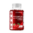Vitamin B Complex Gummies med C-vitamin & Inositol - Natural Strawberry Flavor - 60 Gummies (1 flaske)