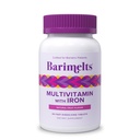 BariMelts Bariatric Multivitamin med jern, 60 Fast- Opløsning Tablets (1 - Måned Supply), Sugar- Free Bariatric Vitamin til kvinder, Natural Fruit Flavor