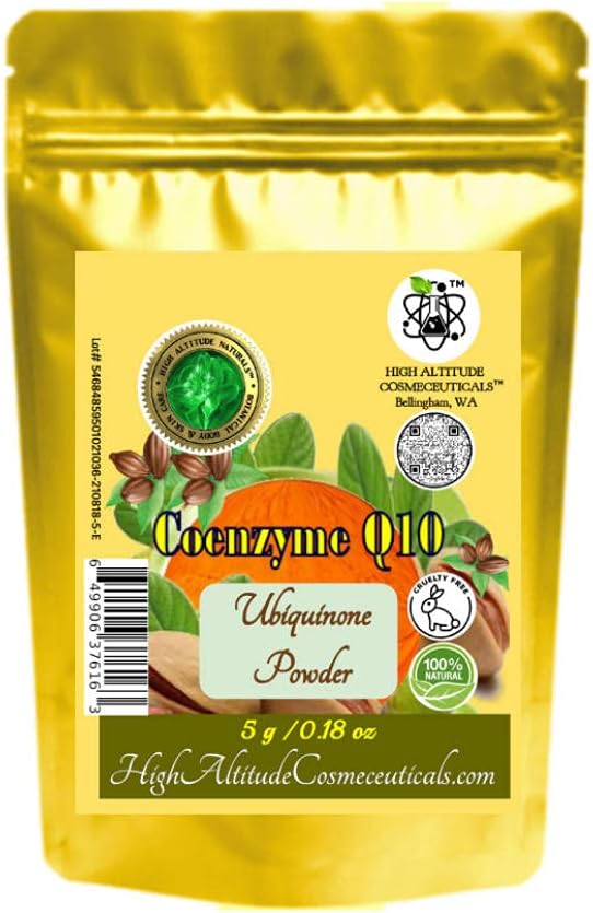 5g Coenzym Q10 (Ubiquinon, Coq10) Pulver Kosmetisk antioxidant Fyring hudpleje, gøre det selv flydende ansigt serum, fløde, Lotion, Fugt, Stramning Slag Hud, Forbedre Stretch Marks udseende
