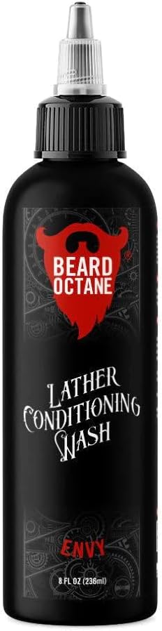 Beard Octane: Envy Beard Wash - 8 oz Shampoo for Soft, Moisturized Beards med Shea Butter & Jojoba - Made in USA