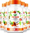 NutraRize (5 Pack) Pay Slim kapsler, PaySlim All- Natural Supplement for sund vægttab, Premium Formel til at opnå Body og Fitness Mål, Officielle anmeldelser (300 Kapsler)