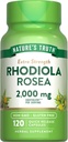 Nature 's Truth Rhodiola Rosea Dex124; 2000mg Dex124; 120 Kapsler Dext124; Non- GMO & Gluten Free Extract Supplement