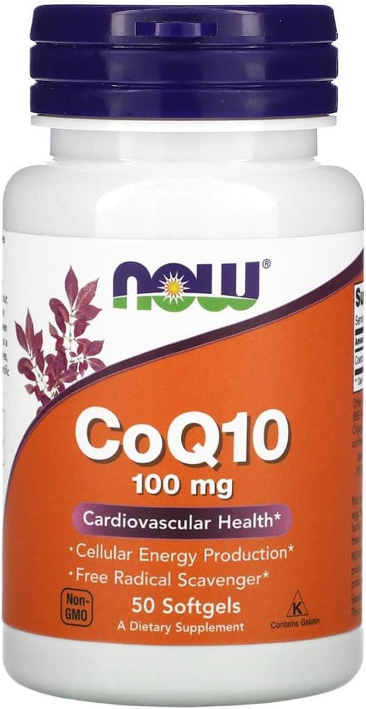 Nu fødevarer - CoQ10 Kardiovaskulær sundhed 100 mg. - 50 Softgels