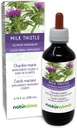 Naturalma Milk Thistle (Silybum marianum) Frugt og urter Alkoholfri tinktur - 6,76 fl oz Flydende ekstrakt i dråber - Urtetilskud - Vegan
