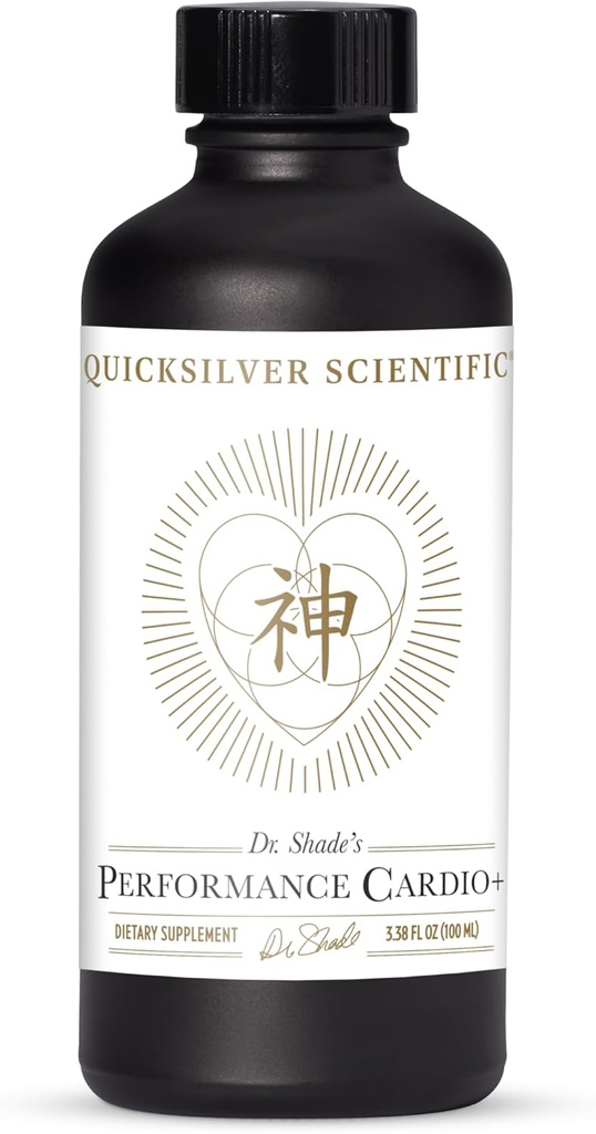 Quicksilver Scientific Performance Cardio + - Herbal supplement til støtte blodcirkulation & hjerne sundhed - Kardiovaskulær supplement med Hawthorn Berry + Han Shou Wu + Ginseng Extract (3.38 oz)
