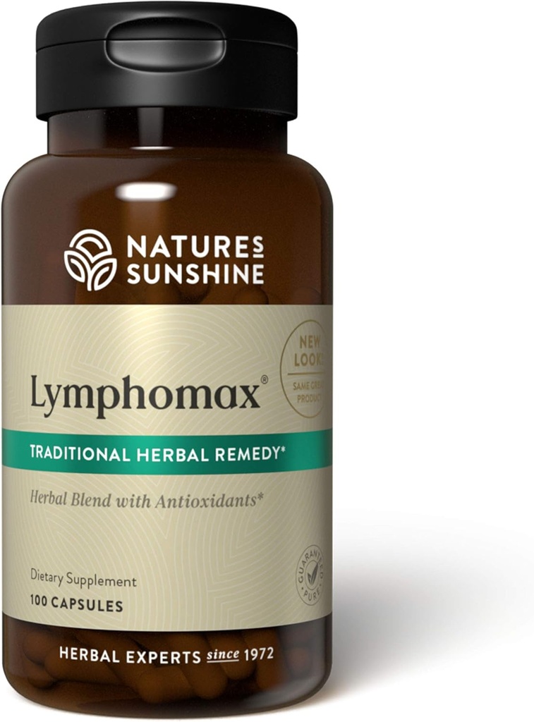 Naturens Sunshine Lymphomax, 100 kapsler, immunsystem booster med tid- ærede Herbals til naturligt støtte de luftveje og urinveje systemer