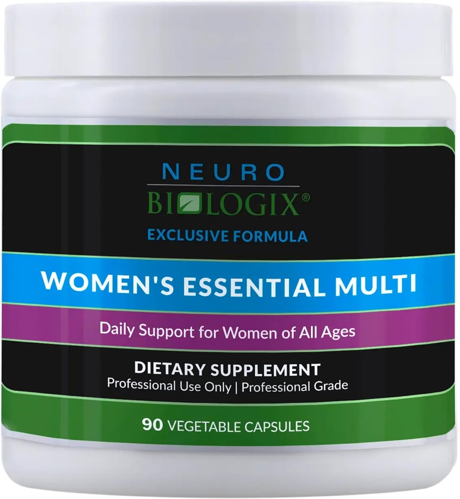 Neuro biologix Women 's Essential Multi by Neurobiologix (90 Capsules) - En gang Daglig Women' s Multivitamin med jern