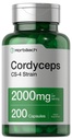 Horbäach Cordyceps Mushroom Capsules 2000mg