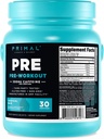Primal Pre- workout Tropical Rain Rocket Pop Flavored (30 Servere) - Gluten Free & Non- GMO