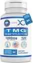 Genex Formulas TMG Supplement 1000mg (120 kapsler) - NSF Certified for Safety, Quality & Label Accuracy - Betain Vandfri Trimethylglycin - Leversupplement - Gluten Free & Non- GMO - 30- Day Supply