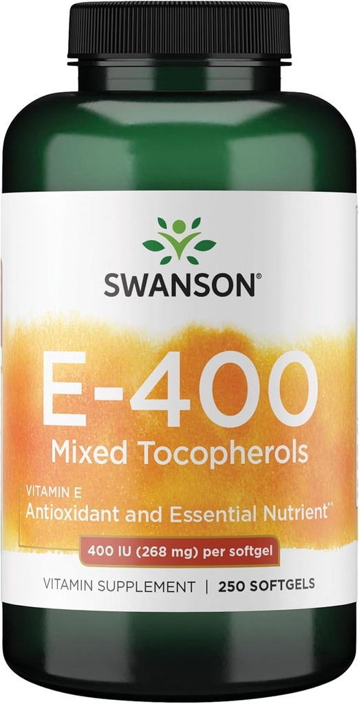 Swanson Vitamin E Blandede tocopheroler 400 Iu (268 milligram) 250 Sgels