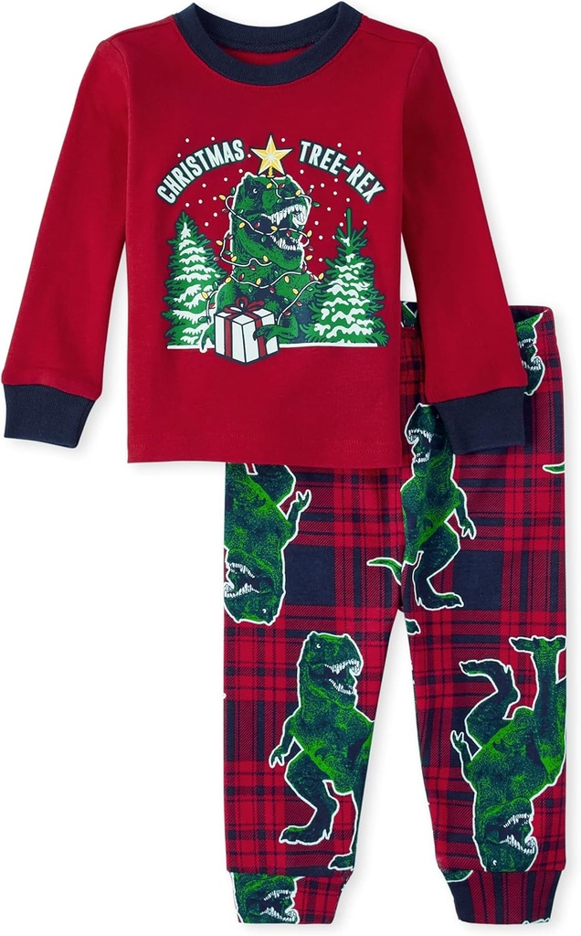 The Children 's Place Family Matching, Jul og Holiday Pajama sæt, Cotton