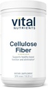 Vital Nutrients Cellulose Fiber Powder Б124; 375g Cellulose Inopløselig Fiber Powder Б124; Fiber Supplement Powder Understøtter sund tarm Funktion Б124; Gluten, Dairy, Soy Free