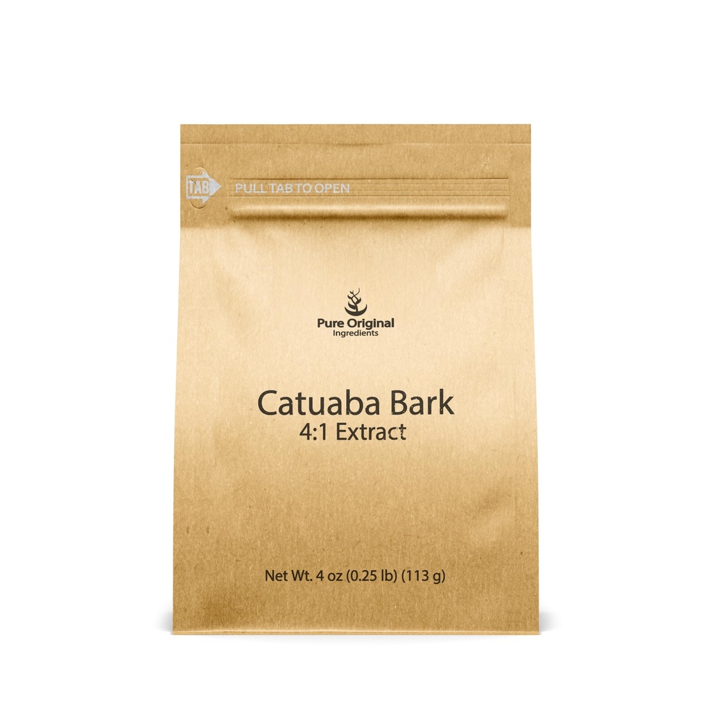 PURE ORIGINAL INGREDIENSER Catuaba Bark ekstrakt, 4 oz, 4: 1 ekstrakt, Fine Powder, Kosttilskud
