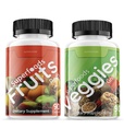 Superfood Reds Frugt og grønne 180 Kapsler Grøntsager Frugt og grøntsager Superfood Budding 124; Naturlig balance på 90 Frugtkapsler, 90 Veggie Kapsler til mænd, kvinder Vitamin og Min