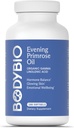 BodyBio Aften Primrose Oil - Natural Gamma Linolensyre til sund hud & hormon Balance - non-GMO, kold presset, 180 bløddele