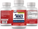 Agured mandlige ydeevne nitrogenoxid booster for mænd - fremme blodcirkulation, Arousal, energiproduktion, drev, Stamina, sundhed supplement (60 tabletter, 1 flaske)