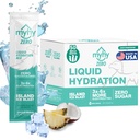 MyHy ZERO flydende hydrering pakker, Sukker fri elektrolyte drik mix til hydrering support, Dehydrering Relief til rejser, Graviditet, Fitness, Bachelor & Bachelorette Party - Ice Island, 50 Greve