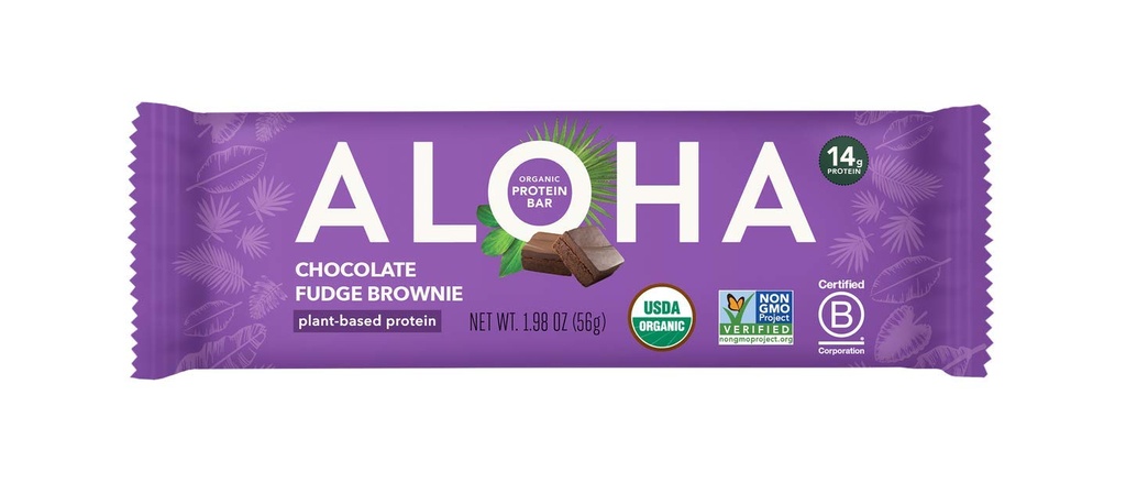 Aloha Organic Plant Protein Bars, 1,98 Oz