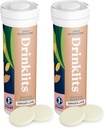 Drinklits Ginger- Lime Daily Hydration Tablets (2) Tube Bundle Note 124; Lavet med Økologisk Ingefær - 0g Sukker - Essential Electrolytes