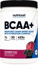 Nutricost BCAA Active with Glutamie, Citrullie, and Coconut Hydration Powder (BlackBerry Plum) 30 Serveringer - Forgrenet kæde Aminosyrer med Hydration Complex - Gluten- Free, Non- GMO