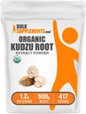 BulkSupplements.com Organic Kudzu Root Extract Powder - Kudzu Root Supplement, Herbal Supplement - Gluten Free, 1,2 g per Serving, 500g (1.1 lbs) (Pack of 1)