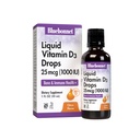 BlueBonnet Vitamin D3 1000 IE 25mcg Stærk Bones & Immun Support - Flydende Vitaminer for kvinder & mænd - Lanolin VIT D dråber med MCT Oil - Non- GMO, Vegetar - Citrus Flavor - 1 Fl Oz