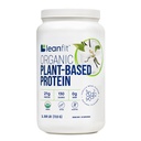 LeanFit Organic Plant- Based Protein Powder, Natural Vanilla Flavor - Vegan, USDA Organic Certified, Soy- Free, Gluten- Free, Dairy- Free, Sugar- Free, Non- GMO - 21g Protein, 19 Servere, 1,58 Pound Tub