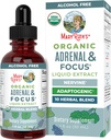 MaryRuth Organics - USDA Organic Brain Nootrop Supplement for voksne med Ginkgo Biloba & Astragalus against 124; Focus & Adrenal Support against 124; Brain & Memory Drops against 124; Vegan Shained 124; Non- GMO has 124; Gluten Free Shaints 124; 30 Servering