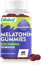 Melatonin Gummies Søvn Støtte til mænd og kvinder Sundhed Søvn med 6mg Melatonin & Vitamin B6 Blåbær Flavor 60 Tæl