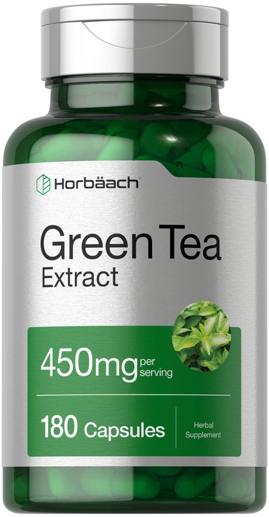 Horbäach Green Tea Extract Kapsler 450mg