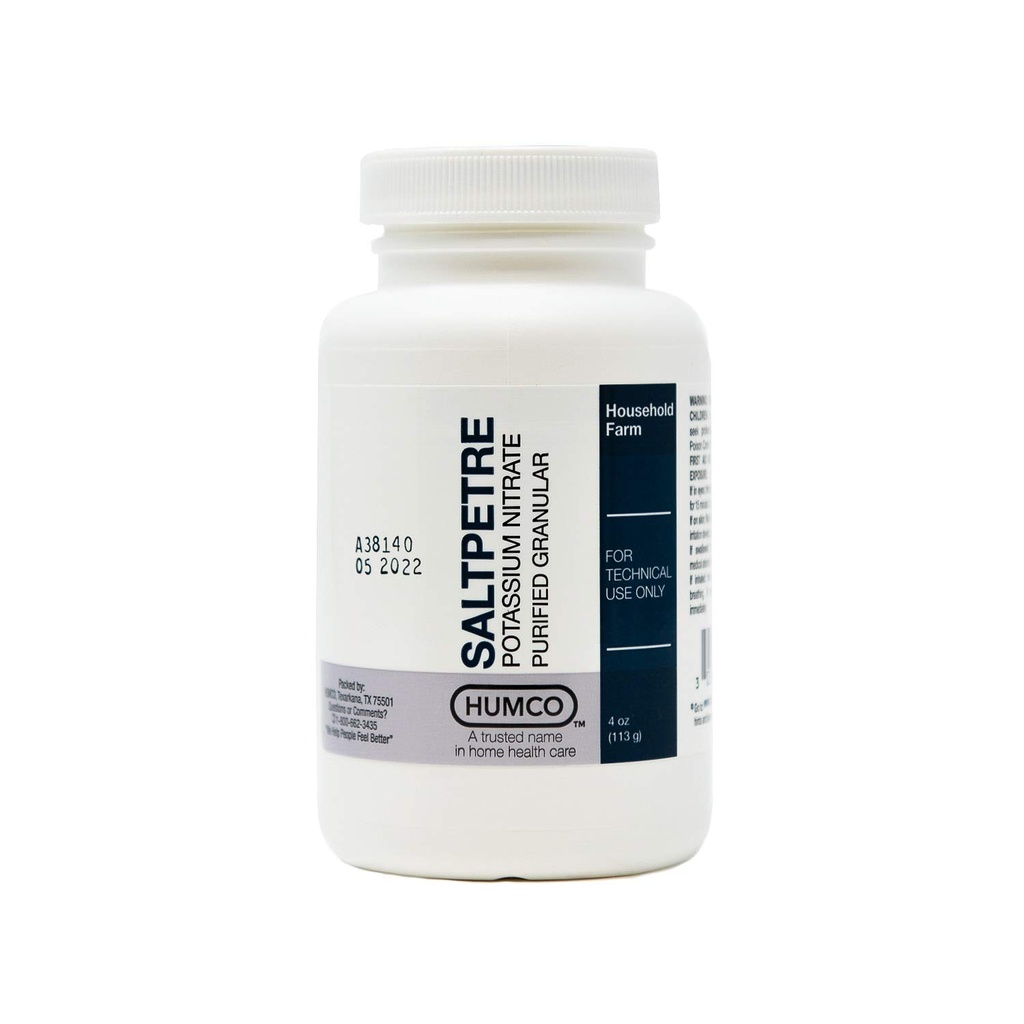 Saltpetre Kalium Nitrat, FCC, 4 oz.