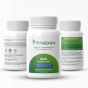 ADK 10 - Vitamin A, D3 & K2 supplement til mænd og kvinder - Høj potens Vitamin ADK - Hjælper support immunforsvar, ben & hjerte sundhed - 90 kapsler