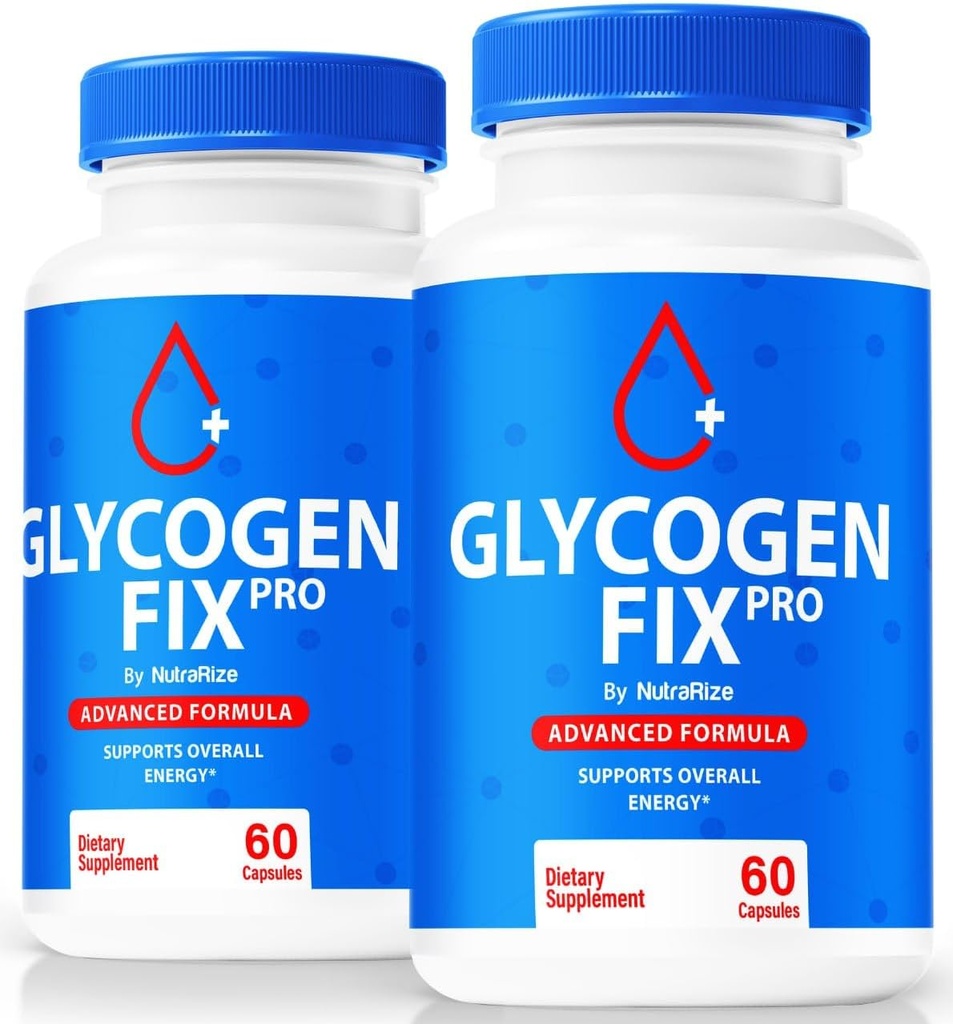 (2 Pack) Glycogen Fix Pro Kapsler, All- Natural Blood Support Formel, Premium tillæg til støtte sund livsstil og vedligeholde stabile niveauer, officielle GlycogenFix Pro Anmeldelser (120 Kapsler)