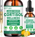 2 Pack Cortisol Kosttilskud til kvinder & mænd, 16- in-1 Cortisol Calm Reducer Detox Manager w. Magnesium, Ksm- 66 Ashwagandha L- Theanine Phosphatidylserin til nedre cortisol, Recess Mood, Slap af, sove