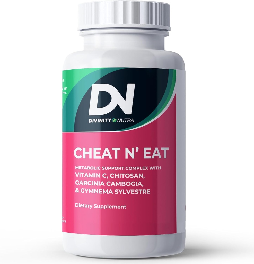 Divinity Nutra Chitosan Supplement with Chitosan Vitamin C Supplement for for Women & Men.Made in USA 60 Tablets Non-GMO Soyfree
